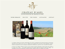 Tablet Screenshot of chateaudagel.com